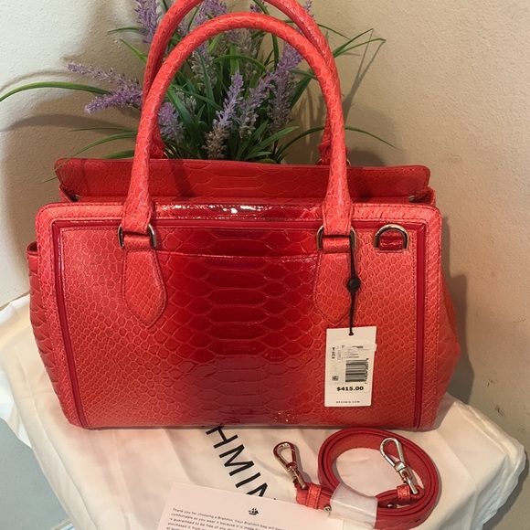 Brahmin Calimero Collection Small Finley Satchel Bag - Picture 2 of 16